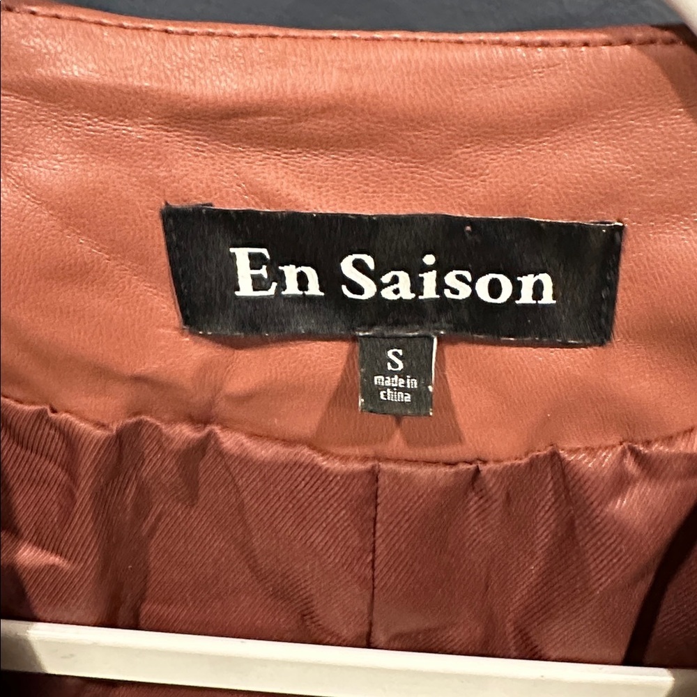 En Saison Lana cutout vegan leather dress, size small - Picture 4 of 6